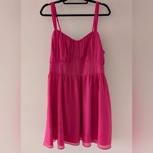Abercrombie & Fitch Hot Pink Mini Dress XXL EUC